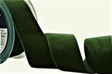 R8907 36mm Olive (Deepest Green) Nylon Velvet Ribbon by Berisfords