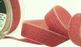 R8928 22mm Alt Rose Pink Nylon Velvet Ribbon by Berisfords