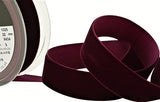 R8936 22mm Burgundy Nylon Velvet Ribbon by Berisfords