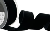 R8971 36mm Black Nylon Velvet Ribbon by Berisfords