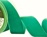 R8988 36mm Petrol (Deep Turquoise) Nylon Velvet Ribbon by Berisfords