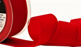 R8996 36mm Red Nylon Velvet Ribbon by Berisfords