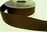 R9026 25mm Chocolate Brown Polyester Grosgrain Ribbon by Berisfords