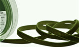 R9100 9mm Loden Green Nylon Velvet Ribbon by Berisfords