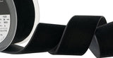 R9183 36mm Raven (Darkest Grey) Nylon Velvet Ribbon by Berisfords