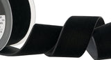 R9184 50mm Raven (Darkest Grey) Nylon Velvet Ribbon by Berisfords