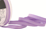 R9205 10mm Helio (Lilac) Herringbone Woven Jacquard Ribbon, Berisfords