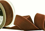 R9314 36mm Tabac (Mid Brown) Nylon Velvet Ribbon by Berisfords