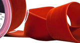 R9355 50mm Acajou (Rust) Nylon Velvet Ribbon by Berisfords