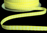 R9430 5mm Lemon-White Polyester Gingham Ribbon by Berisfords
