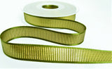 R9461 16mm Cypress Green-Gold Metallic Grosgrain Ribbon, Berisfords