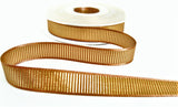 R9462 16mm Copper Brown-Gold Metallic Grosgrain Ribbon, Berisfords