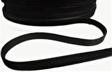 R9515 7mm Black Nylon Single Face Velvet Ribbon