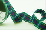 R9578 25mm Rose Tartan Polyester Ribbon by Berisfords