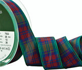 R9599 25mm Lindsay Tartan Polyester Ribbon by Berisfords