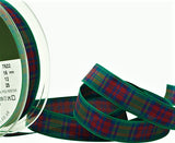 R9604 16mm Lindsay Tartan Polyester Ribbon by Berisfords