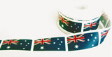 R9654 35mm Australian-Australia National Flag Printed Satin Ribbon