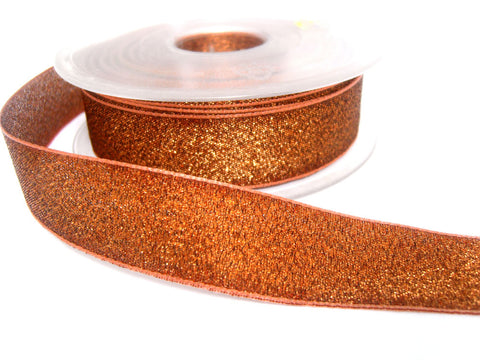 R9026 25mm Chocolate Brown Polyester Grosgrain Ribbon by Berisfords