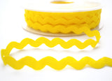 RIC142 9mm Bright Yellow Ric Rac Briad