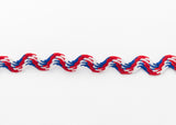 RIC24 9mm Red-White-Blue Ric Rac Braid Trimming