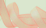 RSK16 15mm Pink-Iridescent Adhesive Backed Metallic Ribbon 3 Mtrs