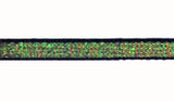 RSK21 7mm Navy-Iridescent Metallic Dazzle Ribbon by Berisfords