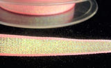 RSK24 7mm Pink-Iridescent Metallic Dazzle Ribbon by Berisfords, 3mtrs