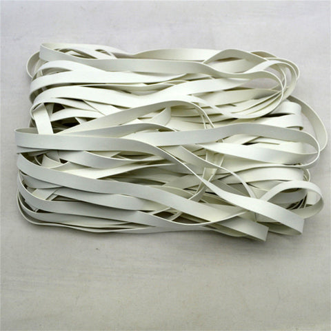 E138 8mm X 0.4mm Off White Rubber Elastic Tape