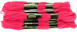 S205 Candy Pink 8 Metre Skein Cotton Embroidery Thread, 6 Strand