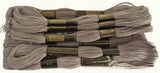 S418 Mauve Grey 8 Metre Skein Cotton Embroidery Thread, 6 Strand 