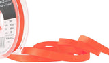 R4008 10mm Deep Fluorescent Orange Double Face Satin Ribbon,Berisfords