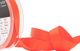 R3901 15mm Deep Fluorescent Orange Double Face Satin Ribbon,Berisfords