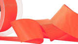 R8495 70mm Deep Fluorescent Orange Double Face Satin Ribbon,Berisfords