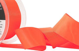 R8494 50mm Deep Fluorescent Orange Double Face Satin Ribbon,Berisfords