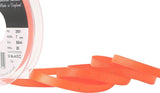 R3572 7mm Deep Fluorescent Orange Double Faced Satin Ribbon,Berisfords