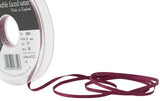 R0184 3mm Wine Double Face Satin Ribbon by Berisfords