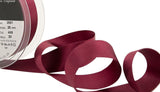 R3186 25mm Burgundy Double Faced Satin Ribbon by Berisfords
