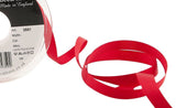R2162 10mm Red Double Face Satin Ribbon by Berisfords