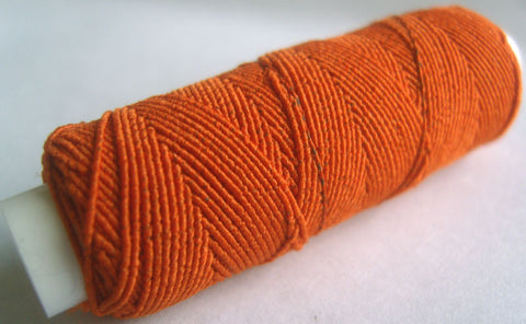 SHIRRING83 Burnt Orange Shirring Elastic, 20 Metre Spool - Ribbonmoon