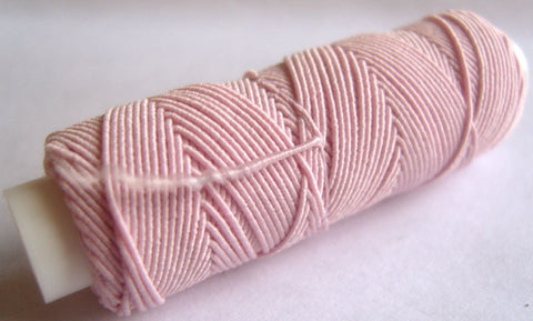 SHIRRING86 Tea Rose Pink Shirring Elastic, 20 Metre Spool - Ribbonmoon