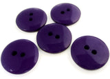 B12847 18mm Blue Purple Gloss Polyester 2 Hole Button