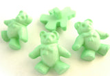 B16778 19mm Mint Green Chunky Teddy Bear Novelty Childrens Shank Button