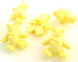 B16796 19mm Lemon Chunky Teddy Bear Novelty Childrens Shank Button