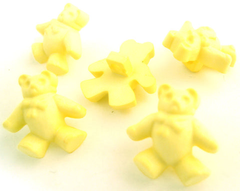 B16796 19mm Lemon Chunky Teddy Bear Novelty Childrens Shank Button