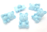 B15040 14mm Pale Blue Teddy Bear Novelty Childrens Shank Button