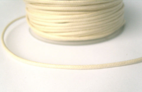 THONG3 2mm Natural Cream Round Cotton Thonging with a Waxed Finish