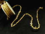 R5560C 10mm Gold Wired Tinsel String Trim - Ribbonmoon