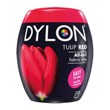 Dylon Fabric Machine Dye, Tulip Red, 350g Pod with Salt