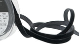 R8845 9mm Raven (Darkest Grey) Nylon Velvet Ribbon by Berisfords