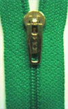 Z4241 YKK Parakeet Green Nylon Pin Lock No.2 Closed End Zip